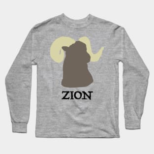 Zion, Big Horn Sheep Long Sleeve T-Shirt